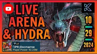 Raid Shadow Legends  Hydra test  Live Arena  And hopefully not many errors [upl. by Derzon]