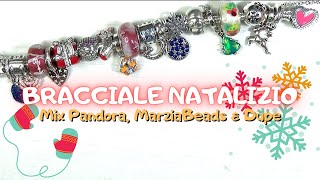 NUOVO BRACCIALE NATALIZIO con Pandora MarziaBeads amp Dupe [upl. by Arramahs]