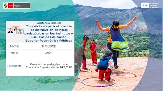 Distribución de horas pedagógicas en Institutos y Escuelas de Educación Superior Pedagógica Públicos [upl. by Eimmaj]