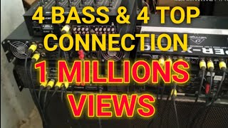 4 bass amp 4 top full dj connection  Full dj setup connection [upl. by Chatterjee]