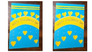 childrens day card making ideashow to make card for childrens day [upl. by Julie]