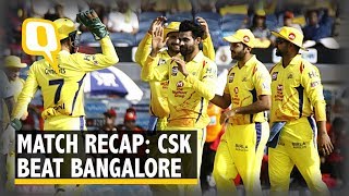 IPL 2018  Match Recap Dhoni Jadeja Harbhajan Shine as CSK Rout RCB [upl. by Ecnerrot]