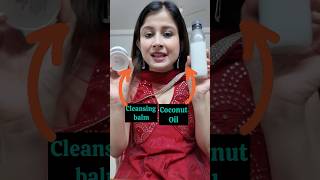 Makeup removing challenge  Cleansing balm vs Coconut oil [upl. by Rahab]