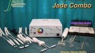 My microcurrent facelift machine Jade Esthetics Microcurrent Color Sound Gem Frequency Generator [upl. by Ayor]