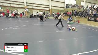 45 Lbs Quarterfinal  Ryddik Johnson La Grande Mat Club Vs Philip Espinosa Rough House Wrestling [upl. by Hallock]