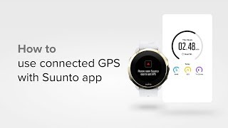 Suunto 3  How to use connected GPS [upl. by Dlarrej]