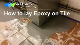 Epoxy Flooring on Tile Nonslip Commercial Kitchen Flooring in SydneyAtlas Coating [upl. by Iteerp217]