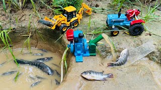 Catch fish using mini water pump  fishing exciting  diy tractor ‪Mini Fish Creator [upl. by Doley368]