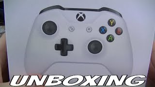 WHITE XBOX ONE WIRELESS CONTROLLER UNBOXING [upl. by Brigid557]