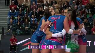 Cuneo vs Pinerolo  Highlights  14 Giornata Campionato 2324 Serie A1 Volley Femminile [upl. by Trumann383]