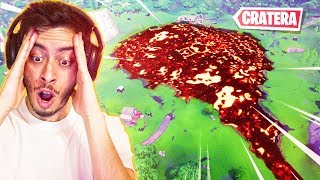 CRATERA EMPOEIRADA COBERTA DE LAVA TEORIA  Fortnite [upl. by Lrak]