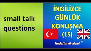 İNGİLİZCE GÜNLÜK KONUŞMA15 [upl. by Cadmann]