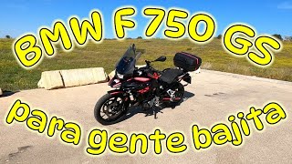 Moto adaptada a persona de baja estatura  REVIEW BMWF750GS [upl. by Carrie]