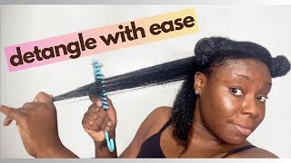 Easy Natural Hair Detangling Routine Pain Free [upl. by Rifkin386]