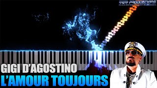 Keyboard  Piano Tutorial  Gigi DAgostino  LAmour Toujours [upl. by Nnaynaffit]