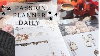 Daily Planner  Plan With Me for a Special Day  Passion Planner 🖤🍂 [upl. by Katha]