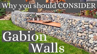 Gabion Retaining Walls INEXPENSIVE amp SUPER COOL [upl. by Blain]