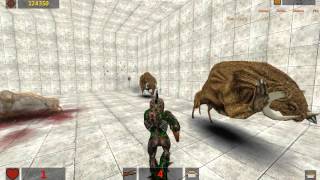 Serious Sam Classics Revolution GamePlay Map PlantnRun v3 2 DLC2 [upl. by Worthy186]