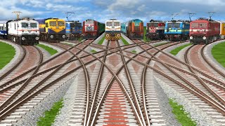 Near Miss at Railroad Crossing Vehicle Attempts to Cross Tracks as Train Approaches train [upl. by Alatea97]