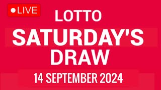 The National Lottery Lotto Live draw results from Saturday 14 September 2024  tonights lotto [upl. by Starinsky96]