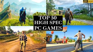 Top 50 Best High Graphics Pc Games for  6GB RAM  8GB RAM  1GB VRAM  2GB VRAM  High End Pc Games [upl. by Lemaceon]