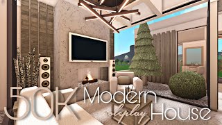 BLOXBURG 50K MODERN MINIMALIST HOUSE  NOGAMEPASS [upl. by Irneh]