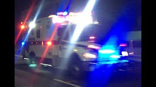 Teaneck Ambulance 75 Responding QSIREN Pa4000 [upl. by Yedorb592]