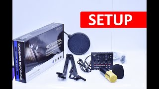 How to setup the V8 sound with BM800 condenser Microphone on a Laptop [upl. by Quinlan]