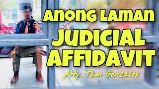 ANONG LAMAN NG JUDICIAL AFFIDAVIT 153 [upl. by Nitsir]