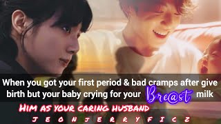 when you got your first period ampbad cramps after giving birth but your baby crying for your milk [upl. by Schreibman140]