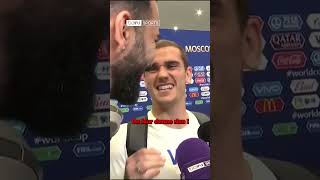 😂 Linterview MYTHIQUE de Griezmann avec Adil Rami après la finale de la CoupeduMonde 2018 [upl. by Reffinnej]