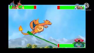 blastoise vs charizard vs venasuar with healthbars [upl. by Swann]