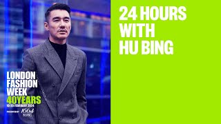 24 Hours with Hu Bing at londonfashionweek [upl. by Atilam]