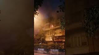 Nirman Bihar red light ke pass Ghar me aag lagna se ghar ki bahut chati huiaag diwali [upl. by Anitnatsnok]