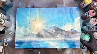 First Rays of Spring  SPRAY PAINT ART by Skech [upl. by Heman943]