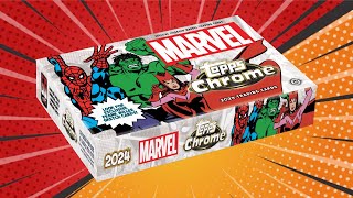 MARVEL TOPPS CHROME Opening a 2024 Topps Chrome Marvel Hobby Box [upl. by Arney777]