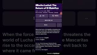 Tubi now has the Mucha Lucha movie [upl. by Ynabe]