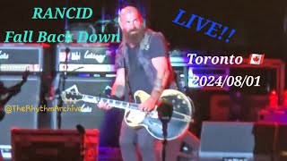 Rancid  Fall Back Down LIVE  Rogers Centre Toronto ON 20240801 [upl. by Isus166]