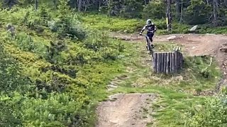 Hafjell bikepark downhill  epic crash  season opening [upl. by Yggam127]