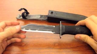 USN MK3 MOD 0 Combat Knife damaged by sheath  Knife reviews by Ice [upl. by Elson]