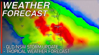 Powerful Severe Thunderstorms Forecast Across Queensland and New South Wales from Tonight [upl. by Airtina542]