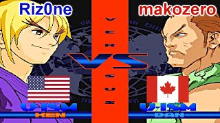 Street Fighter Alpha 3  Riz0ne vs makozero FT5 [upl. by Eneluj]