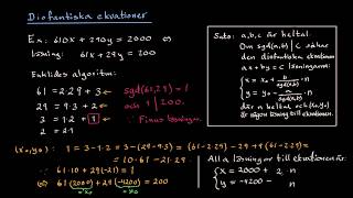 Talteori Diofantiska ekvationer [upl. by Abbub]