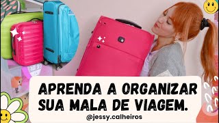 COMO ORGANIZAR UMA MALA DE VIAGEM PARA 3 DIAS JESSY CALHEIROS viagem organização dicas brasil [upl. by Lemart]