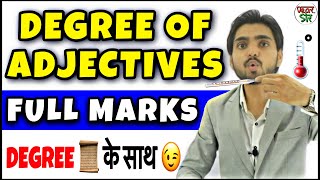 Degree Of Adjectives  Degree of Adjective RulesConceptUse  In Hindi  English GrammarSpoken [upl. by Coralie]