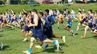 2017 Baruch Cross Country 8K Invitational  Mens Start at Van Cortlandt Park [upl. by Leggett968]