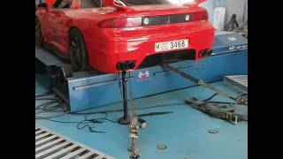 Mitsubishi 3000gt vr4 Single Turbo Dyno [upl. by Ahsieket634]