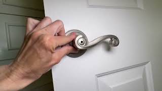 Kwikset Lido Interior Privacy Door Handle with Lock Door Lever For Bathroom and Bedroom Review [upl. by Mckale325]