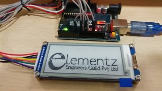 Waveshare 29inch EPaper Display  ELEMENTZ [upl. by Tnomyar]