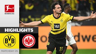 BVB Back on CL Course  Borussia Dortmund  Frankfurt 31  Highlights  Matchday 26 – Bundesliga [upl. by Isaacson]